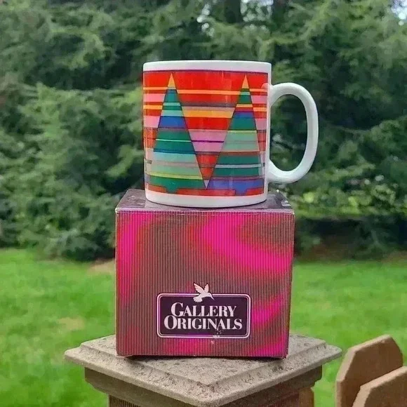 Vintage Avon Galley original Christmas tree mugs 80s coffee mug tea cup - Picture 3 of 17